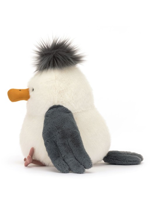Jellycat Chip Seagull knuffell 25 cm - achterkant 3 wit