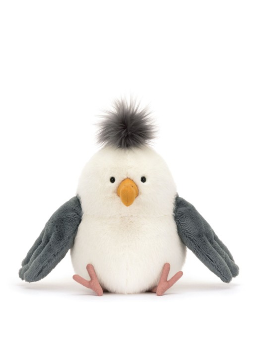 Jellycat Chip Seagull knuffell 25 cm - detail 4 wit