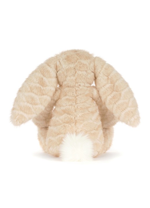 Jellycat Franilla Luxe Bunny Original knuffel 31 cm - achterkant 4 beige