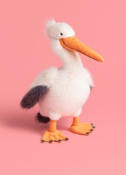 Jellycat Keli Pelican knuffel 29 cm - voorkant 2 multicolor