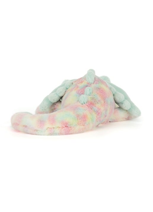 Jellycat Lazulia Draak knuffel 12 cm - achterkant multicolor