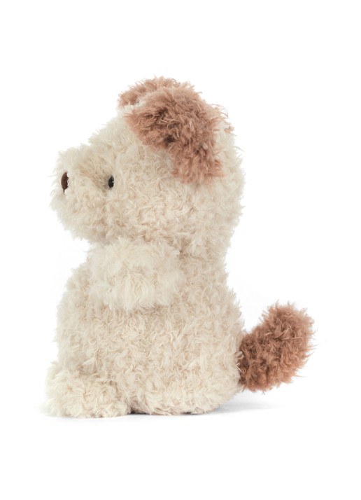 Jellycat Little Pup knuffel 18 cm  - detail 2 beige