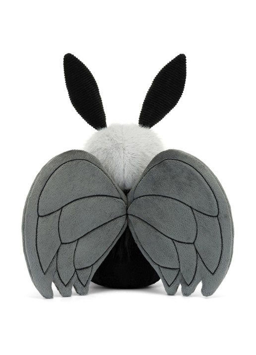Jellycat Miff Mothman knuffel 21 cm - achterkant 5 zwart