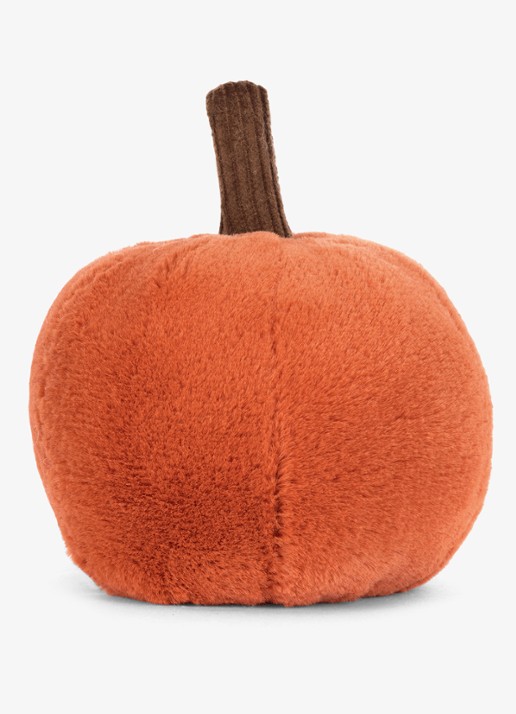 Jellycat Ooky Jack O Lantern knuffel 10 cm  - achterkant 4 oranje