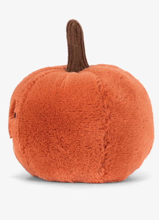 Jellycat Ooky Jack O Lantern knuffel 10 cm  - detail 3 oranje