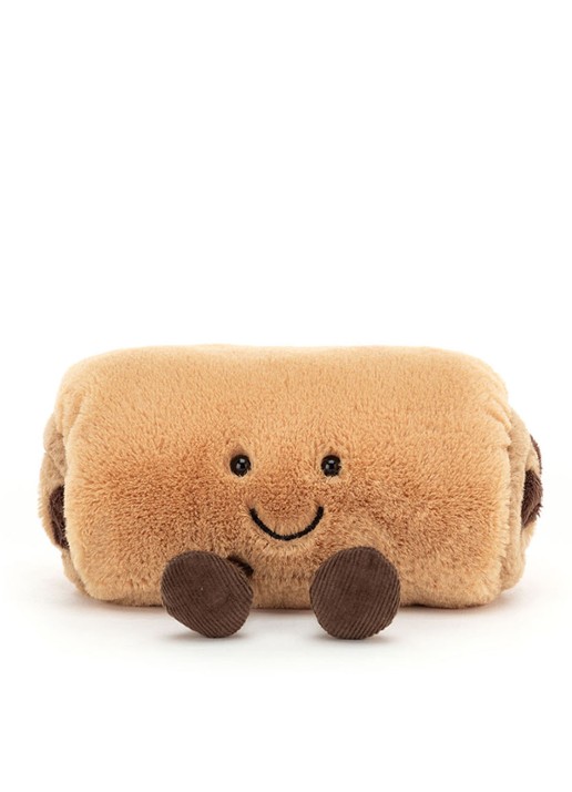 Jellycat Pain Au Chocolat knuffel 11 cm - voorkant 2 multicolor