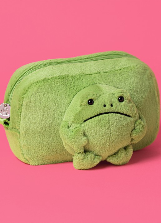 Jellycat Ricky Rain Frog knuffeletui 17 cm - detail 3 groen