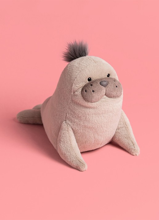 Jellycat Roarwell Sea Lion knuffel 20 cm - detail 6 multicolor