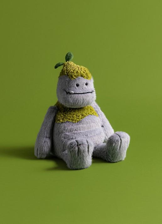 Jellycat Rockleton knuffel 26 cm - detail beige