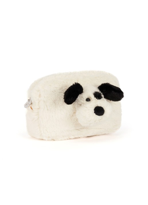 Jellycat Rufferty Puppy etui - voorkant 5 beige