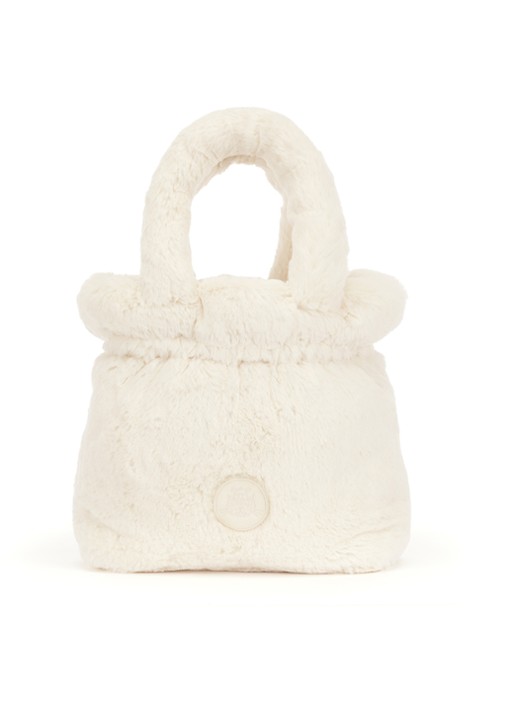Jellycat Rufferty Puppy handtas - achterkant beige