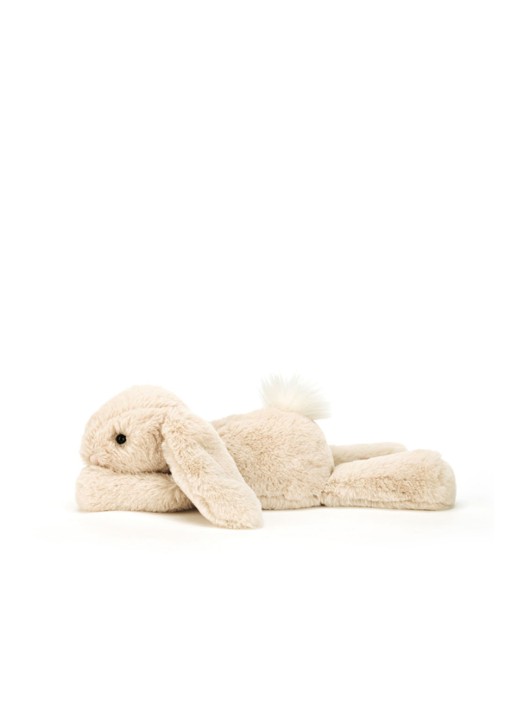 Jellycat Smudge Rabbit knuffel 13 cm - detail gebroken wit