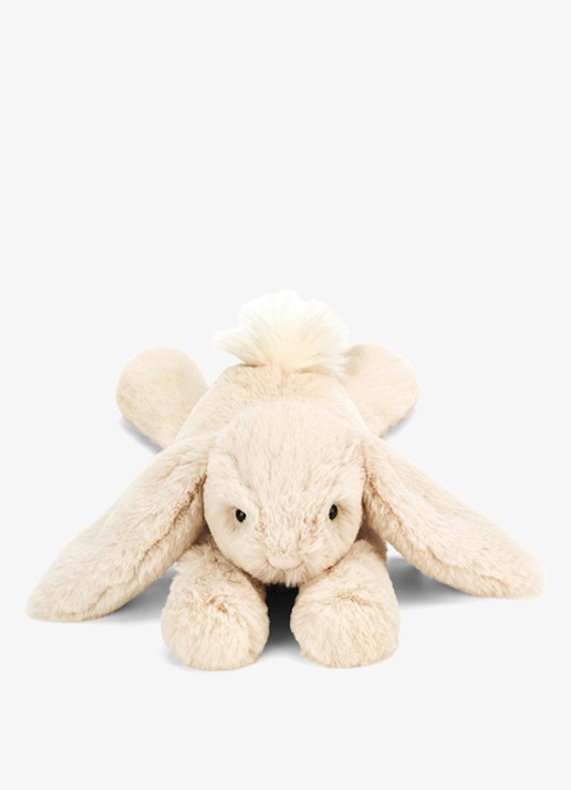 Jellycat Smudge Rabbit Tiny knuffel  - voorkant 3 gebroken wit