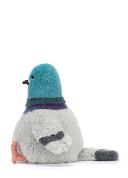 Jellycat Strutton Pigeon knuffel 22 cm  - detail 2 blauw