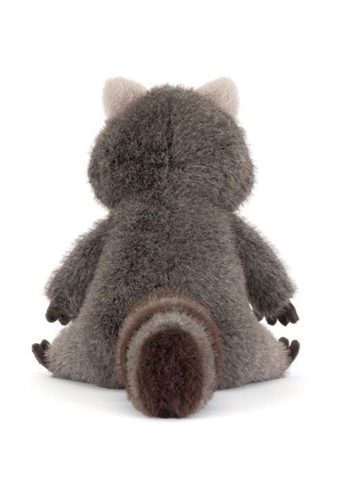 Jellycat Trixiwoo Raccoon knuffel 24 cm - achterkant beige
