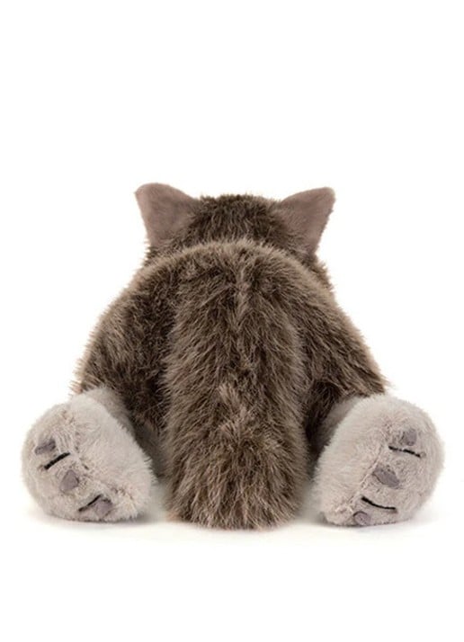 Jellycat Ulrich Wolf knuffel 19 cm - achterkant 2 grijs