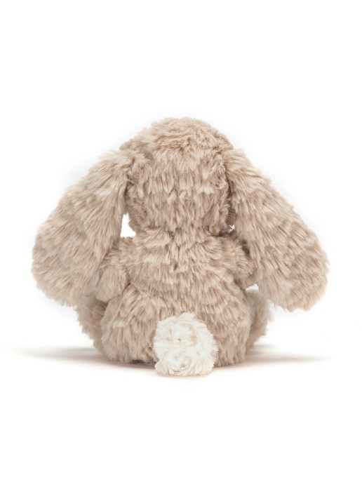 Jellycat Yummy Bunny knuffel 15 cm - achterkant 4 beige