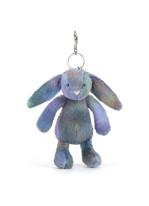 Jellycat Zodihop Luxe Bunny tasbedel - voorkant 2 blauw