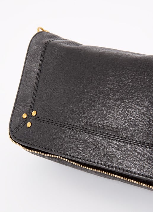 Jérôme Dreyfuss Bobi S crossbodytas van geitenleer  - detail 4 zwart