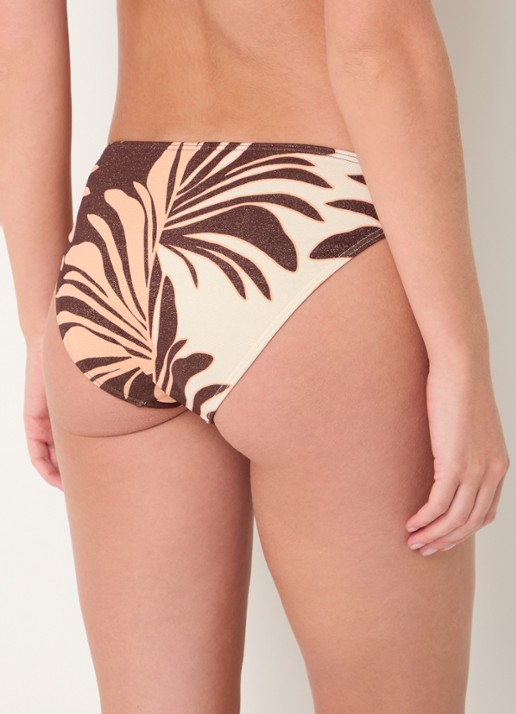 JETS Australia Dahlia Palm bikinislip met lurex - achterkant 5 bruin