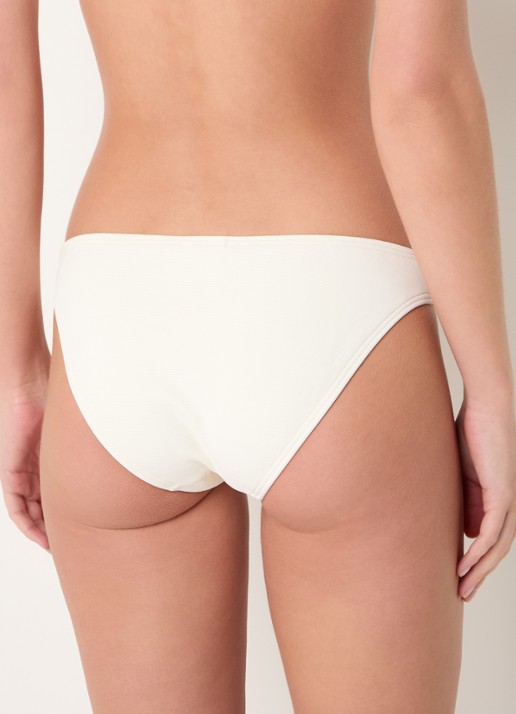 JETS Australia Isla bikinislip met ribstructuur - achterkant 5 ivoor