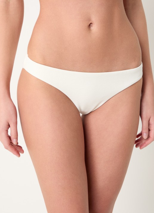 JETS Australia Isla bikinislip met ribstructuur - detail 3 ivoor