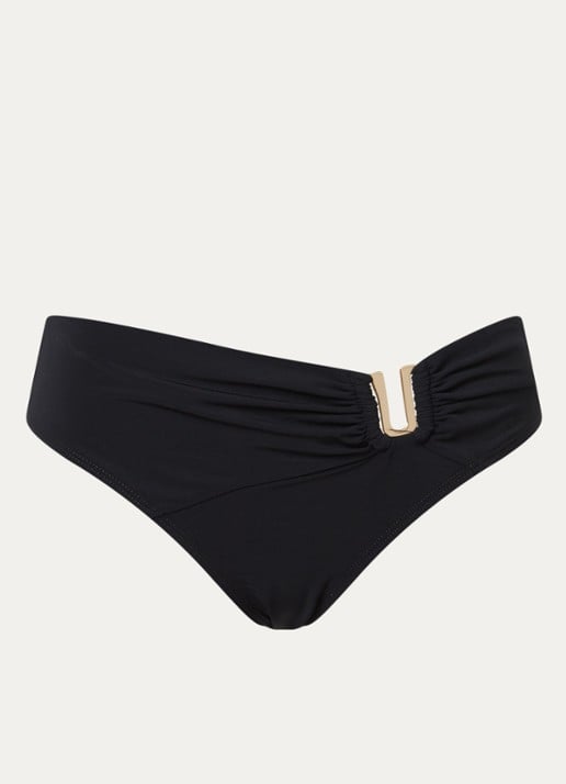 JETS Australia Jetset bikinislip met cut-out detail - voorkant 2 zwart