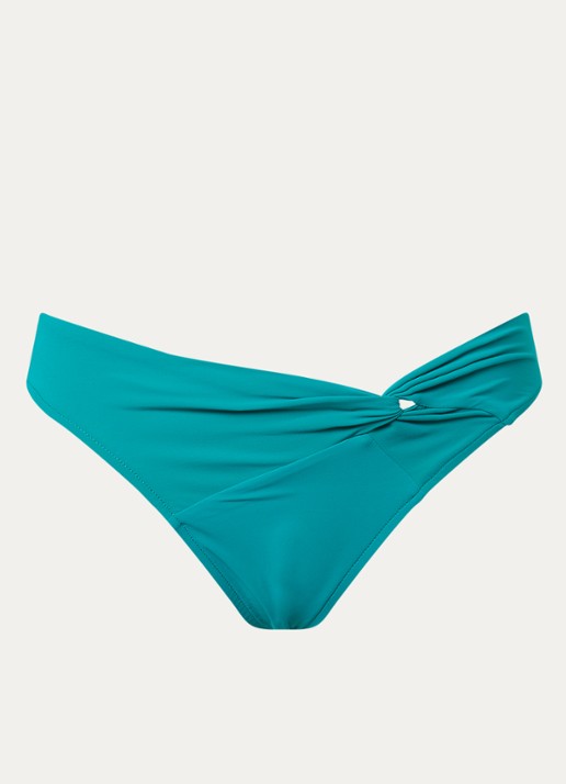 JETS Australia Jetset bikinislip met geknoopt detail - voorkant 2 zeegroen
