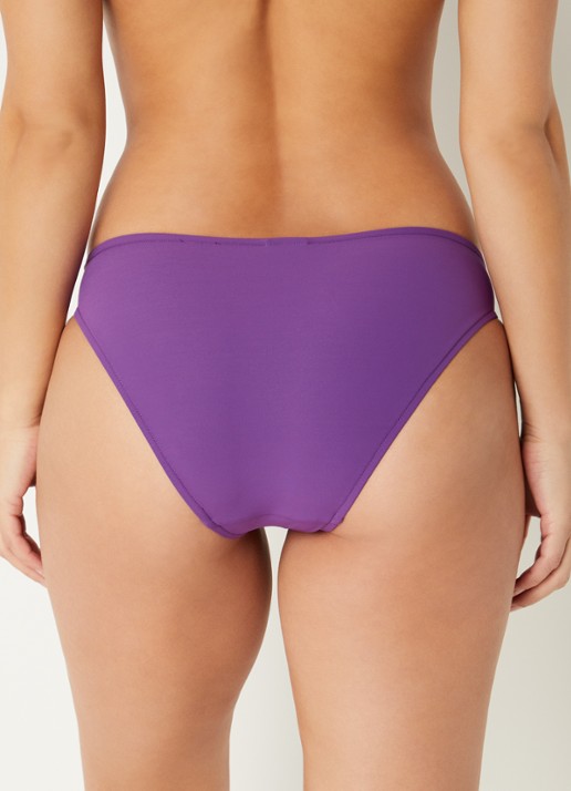 JETS Australia Jetset bikinislip met geknoopt detail - achterkant paars