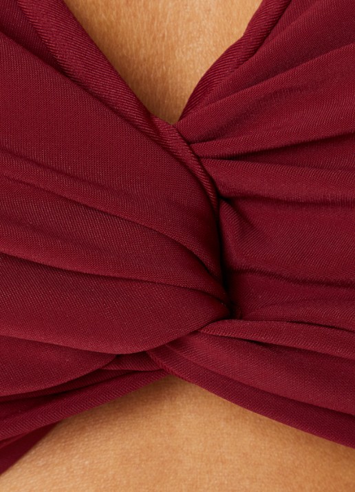 JETS Australia Jetset bikinitop met uitneembare vulling - detail 3 bordeauxrood