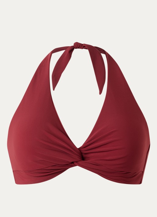 JETS Australia Jetset bikinitop met uitneembare vulling - voorkant 4 bordeauxrood
