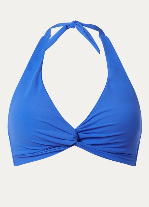 JETS Australia Jetset halter bikinitop met uitneembare vulling - voorkant 4 kobaltblauw