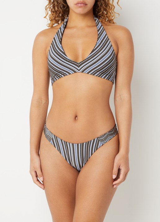 JETS Australia Laelia reversible tanga bikinislip met streepprint