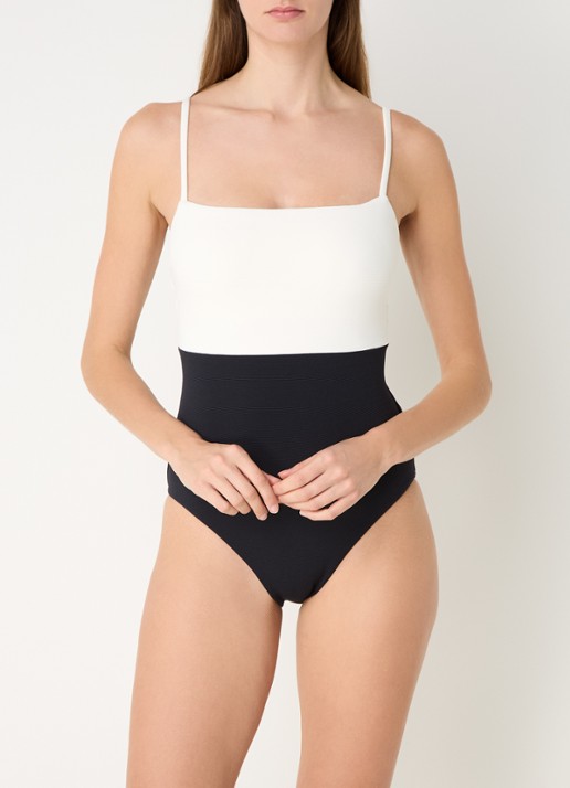 JETS Australia Versa Rib badpak met uitneembare vulling - voorkant 2 zwart