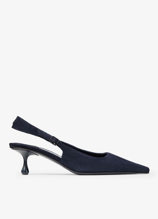 Jimmy Choo Amel 50 slingback van geitensuède