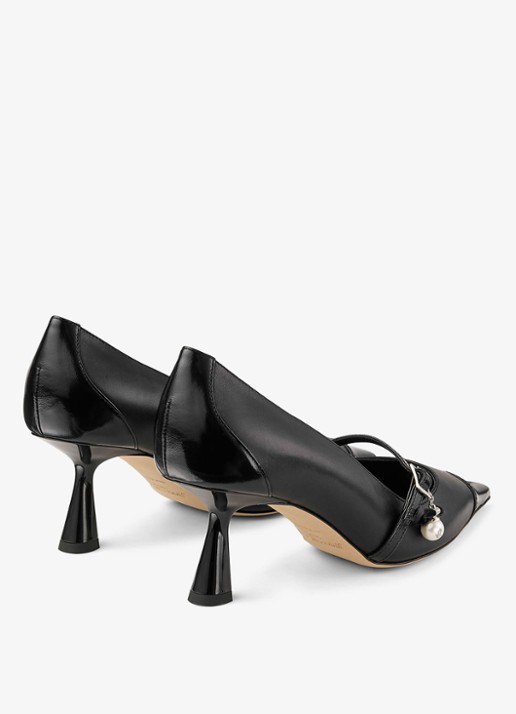 Jimmy Choo Aren 65 pump van kalfsleer - achterkant 5 zwart