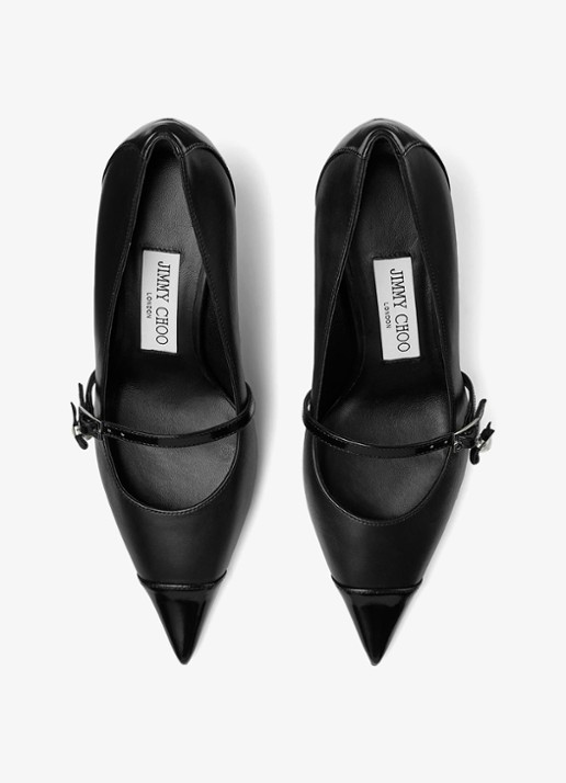 Jimmy Choo Aren 65 pump van kalfsleer - detail 3 zwart