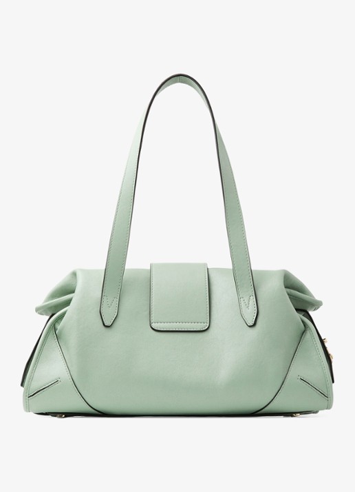 Jimmy Choo Bar Holdall Medium schoudertas van lamsleer - achterkant groen