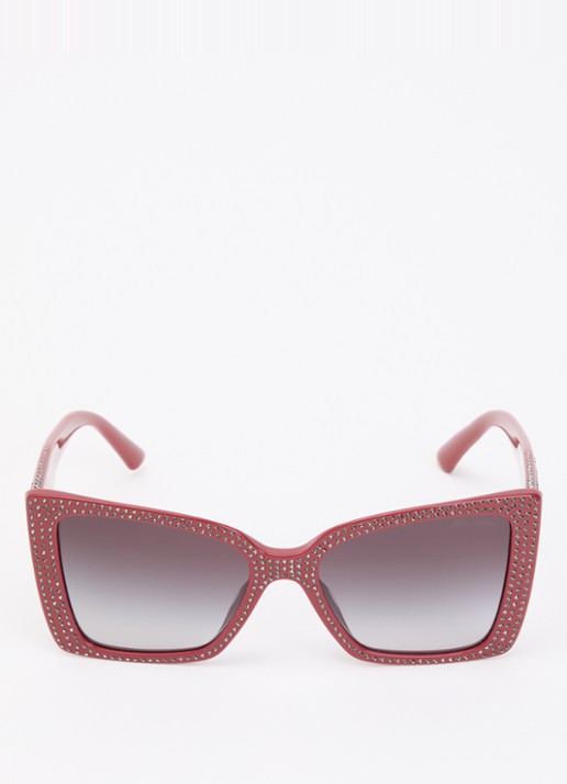 Jimmy Choo Butterfly zonnebril JC5001B - detail rood