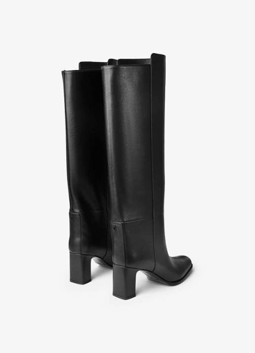 Jimmy Choo Caly 65 laars van kalfsleer - achterkant 2 zwart