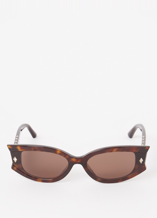 Jimmy Choo Cat Eye zonnebril JC5015U - detail donkerbruin