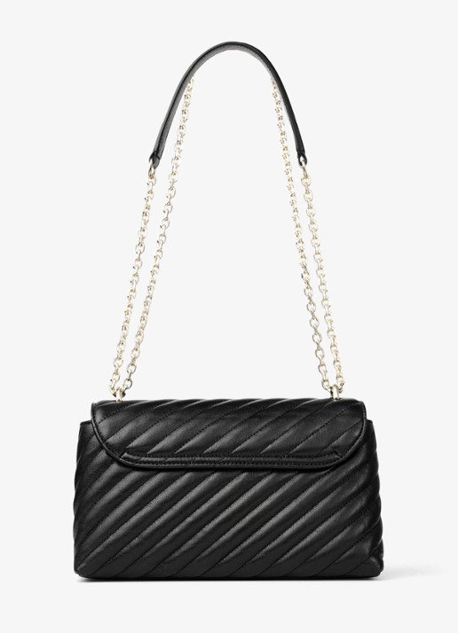 Jimmy Choo Curve M crossbodytas van lamsleer - achterkant 5 zwart