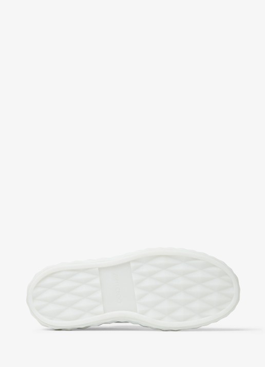 Jimmy Choo Diamond Light Maxi/F sneaker van leer - detail 5 wit