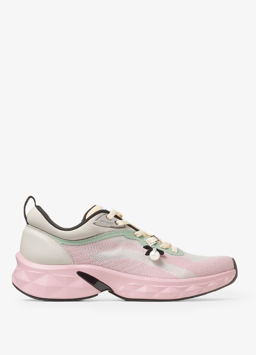 Jimmy Choo Diamond Run/F sneaker met lamsleren details