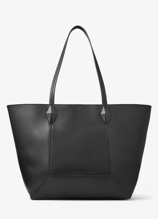 Jimmy Choo Diamond Tote/M shopper van kalfsleer - detail 6 zwart