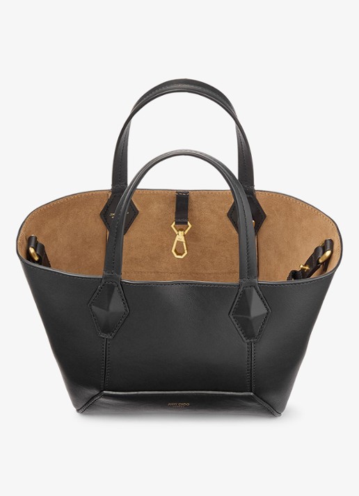 Jimmy Choo Diamond Tote/S handtas van kalfsleer  - detail 3 zwart