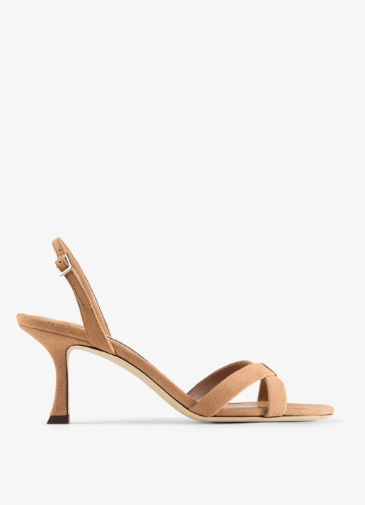 Jimmy Choo Elsy 70 sandalette van geitensuède