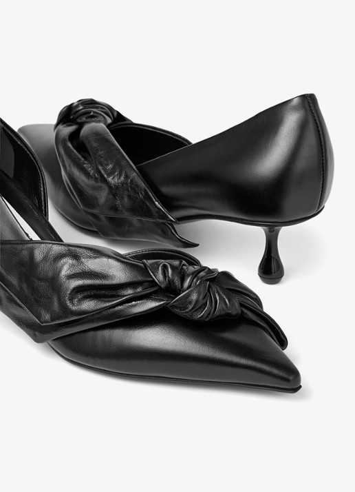 Jimmy Choo Issy 50 pump van kalfsleer - detail 3 zwart