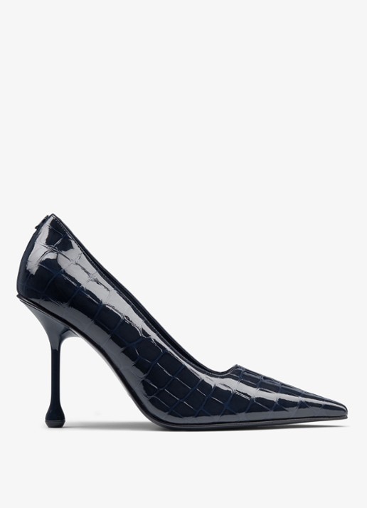 Jimmy Choo Ixia 95 pump van kalfsleer met crocostructuur