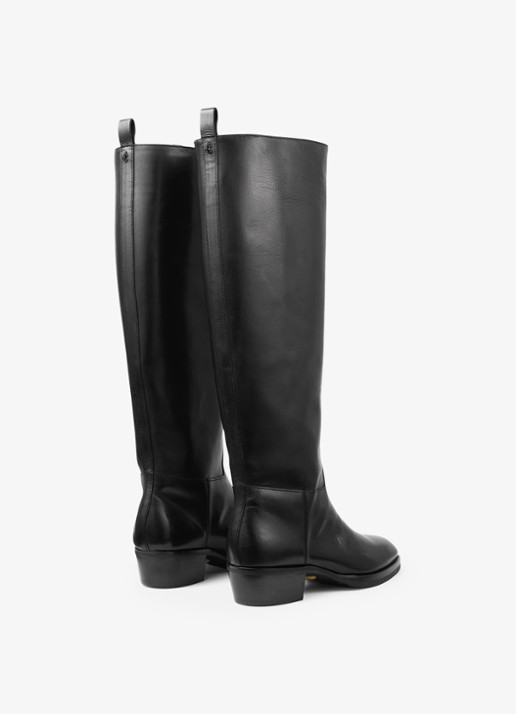 Jimmy Choo Mave 45 laars van leer - achterkant 4 zwart